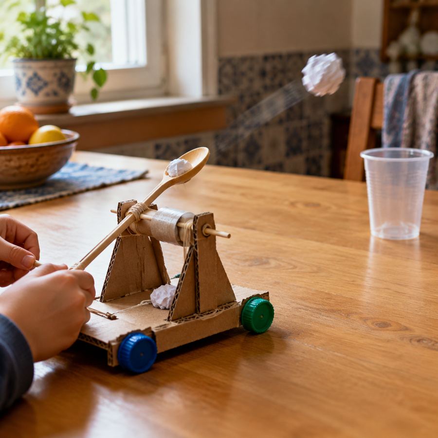 Catapulta de cartão